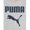 imagePUMA boys 3 Piece Set Short Sleeve Cotton Jersey Tshirts ampamp Matching Tricot PantHeather GreyMint
