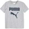 imagePUMA boys 3 Piece Set Short Sleeve Cotton Jersey Tshirts ampamp Matching Tricot PantHeather GreyMint
