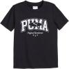 imagePUMA boys 3 Piece Set Short Sleeve Cotton Jersey Tshirts ampamp Matching Tricot PantPuma Black