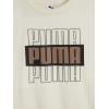 imagePUMA boys 3 Piece Set Short Sleeve Cotton Jersey Tshirts ampamp Matching Tricot PantTaupe