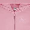 imagePUMA girls Core Logo Zip Up HoodiePale Pink