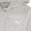 imagePUMA girls Core Logo Zip Up HoodieWhite Heather