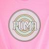imagePUMA girls Short Sleeve Tee ampamp Legging Set Logo Graphics CrewneckPink Delight