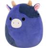 imageSquishmallows Original 8Inch Ingred Purple and Black Spotted Cow  Official Jazwares Plush LittleBlack Spotted Cow