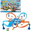 imageHot Wheels Track Set with 164 Scale Toy Car 4 Intersections for Crashing Powered by a Motorized Booster CrissCross Crash Track Amazon ExclusiveCrash Set