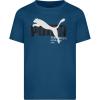 imagePUMA Boys Big Cat Logo TShirtMykonos Blue