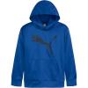imagePUMA Boys Logo Pullover Hoodie Fleece Sweatshirt Large Front PocketCobalt Glaze