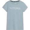imagePUMA Girls Active Essentials Short Sleeve Performance TShirtTurquoise Aqua