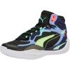 imagePUMA Mens Playmaker Pro Basketball Shoes Jet BlackWhite 9Blackelektro Purple