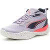 imagePUMA Mens Playmaker Pro Mid SneakerWhitepersian Bluefire Orchidvivid Viola