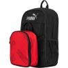imagePUMA Unisex Kids Colony Lunch Kit ampamp Backpack Combo BlackMetallic Silver MediumHigh Risk RedBlack