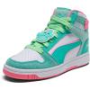 imagePUMA UnisexChild Rebound Layup Mid Squishmallows Shoes SneakerMintpuma Whitemint Melt