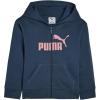 imagePUMA girls Core Logo Zip Up HoodieDark Indigo