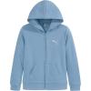 imagePUMA girls Core Logo Zip Up HoodieZen Blue