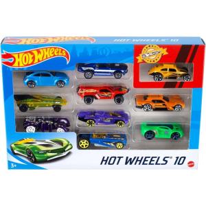 imageHot Wheels Set of 10 164 Scale Toy Trucks and Cars for Kids and Collectors Styles May Vary Amazon Exclusive10Pack