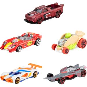 imageHot Wheels Toy Cars Set of 5 164 Scale DieCast Cars Featured in The Kids Animated Netflix Series Lets Race