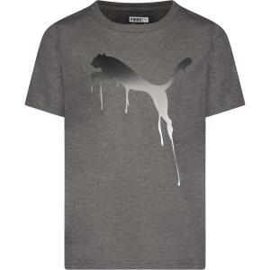 imagePUMA Boys Big Cat Logo TShirtCharcoal Heather