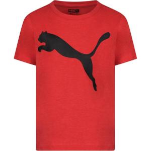 imagePUMA Boys Big Cat Logo TShirtHigh Risk Red Heather