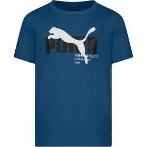 imagePUMA Boys Big Cat Logo TShirtMykonos Blue