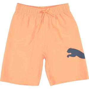 imagePUMA Boys Fashion Swim Trunks Water Repellant Elastic Waistband with DrawcordUltra Orange