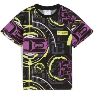 imagePUMA Boys Hot Wheels Relaxed Cotton Graphic TShirtPuma Black