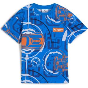 imagePUMA Boys Hot Wheels Relaxed Cotton Graphic TShirtPuma Team Royal