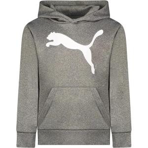 imagePUMA Boys Logo Pullover Hoodie Fleece Sweatshirt Large Front PocketCharcoal Heather