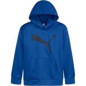 imagePUMA Boys Logo Pullover Hoodie Fleece Sweatshirt Large Front PocketCobalt Glaze