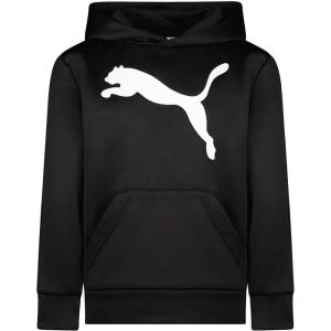 imagePUMA Boys Logo Pullover Hoodie Fleece Sweatshirt Large Front PocketPuma Black