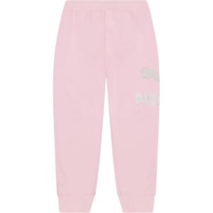 imagePUMA Girls Core Logo Jogger Fleece Lined Elastic Waistband Pull on PantChalk Pink