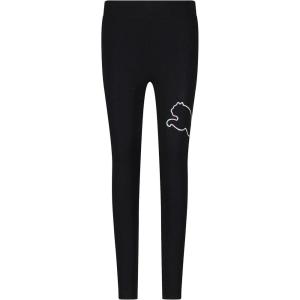 imagePUMA Girls Core Logo Legging Elastic Waistband Soft ampamp ComfortableBlack
