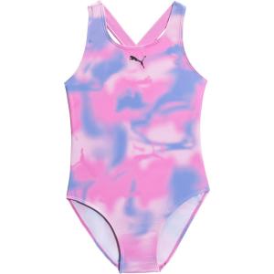 imagePUMA Girls One Piece Bathing Suit Athletic Swimsuit Quick Dry Day DreamIntense Lavender