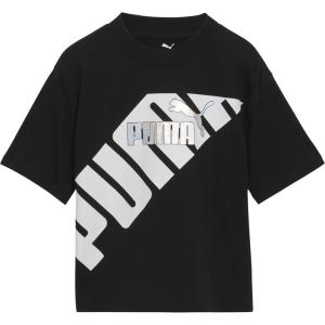 imagePUMA Girls Short Sleeve TShirt Fashion Prints ampamp Colors Soft and ComfortableBlack
