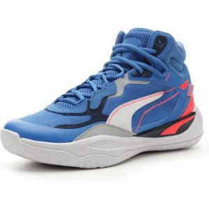 imagePUMA Mens Playmaker Pro Mid SneakerBlackpersian Bluefire Orchidultra Blue