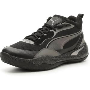 imagePUMA Mens Playmaker Pro Mid SneakerPuma Aged Silvercast Ironpuma Black
