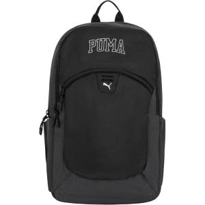 imagePUMA Unisex Kids Rally Backpack BlackMetallic Silver LargeBlackGranite Heather