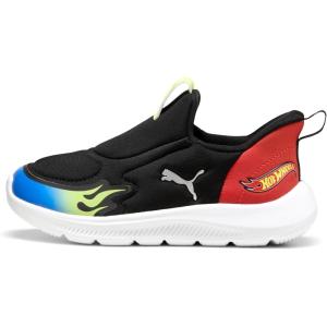 imagePUMA UnisexChild Fun Racer Slip on SneakerPuma Blacklemon Sherbertpuma Team Royal