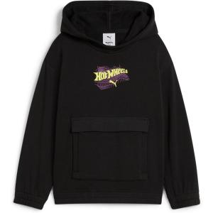 imagePUMA boys Hot Wheels Relaxed Cotton Graphic HoodiePuma Black
