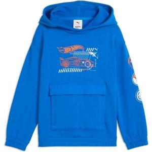 imagePUMA boys Hot Wheels Relaxed Cotton Graphic HoodiePuma Team Royal