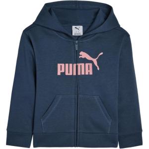imagePUMA girls Core Logo Zip Up HoodieDark Indigo