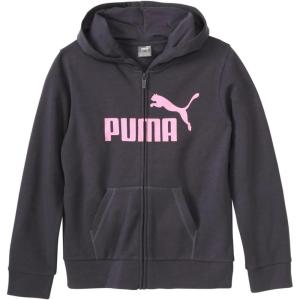 imagePUMA girls Core Logo Zip Up HoodieGalactic Grey