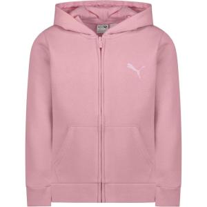 imagePUMA girls Core Logo Zip Up HoodiePale Pink