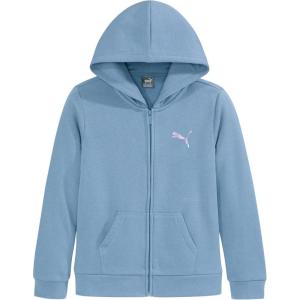 imagePUMA girls Core Logo Zip Up HoodieZen Blue