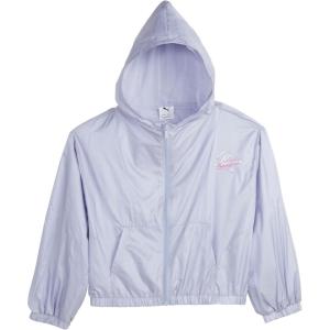 imagePUMA girls Windbreaker Jacket Zip Up Closure LightweightLight Blue
