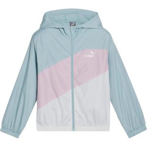 imagePUMA girls Windbreaker Jacket Zip Up Closure LightweightTurquoise Aqua
