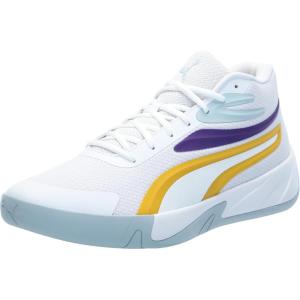 imagePuma Mens Court Pro Basketball ShoesWhiteyellow Sizzleteam Violet