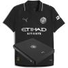 imageManchester City FC Mens 202526 Authentic Away Soccer Jersey  Slim Fit  Black