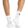 imagePUMA Mens 8 Pack Athletic Cushioned High Quarter Crew SocksWhiteBlack