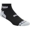 imagePUMA Mens 8 Pack Athletic Cushioned Quarter Crew SocksBlackGrey