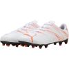 imagePUMA UnisexChild Attacanto Firm Artificial Ground Soccer Cleats SneakerPuma Whiteglowing Red